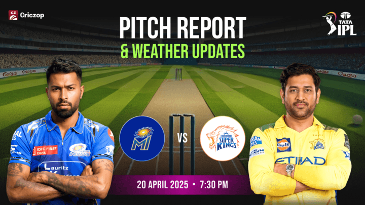 MI vs CSK Pitch Report and weather updates