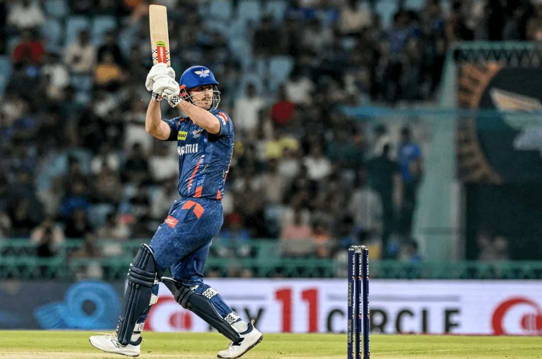 Mitchell Marsh scored 60 off 27 balls against MI